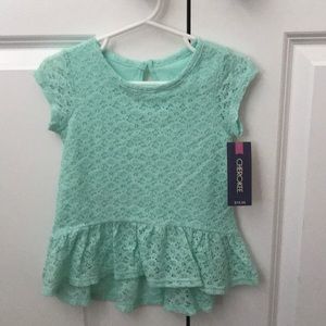 Hi-lo lace shirt
